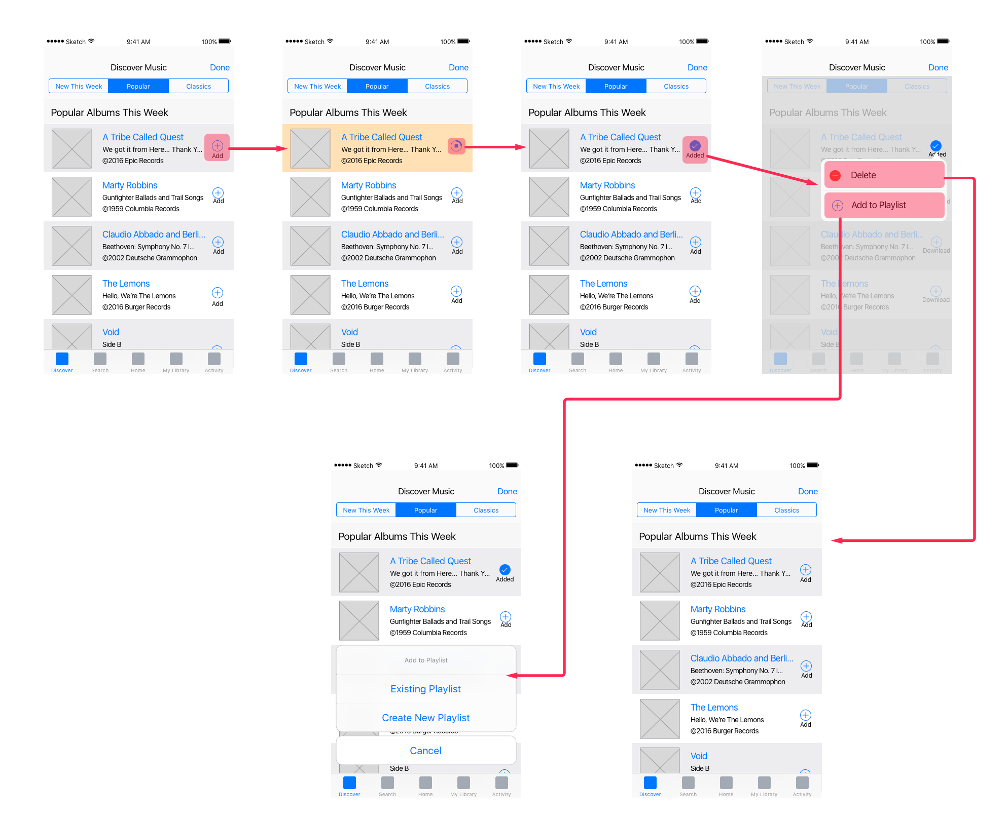 Example Mobile Prototype